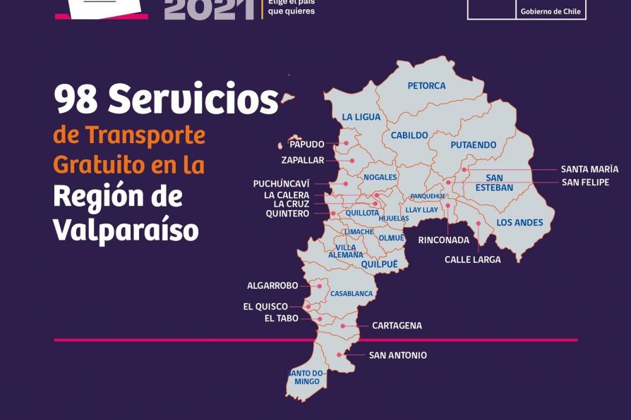 Delegación Presidencial Provincial informa recorridos de buses de acercamiento para elecciones del domingo 21