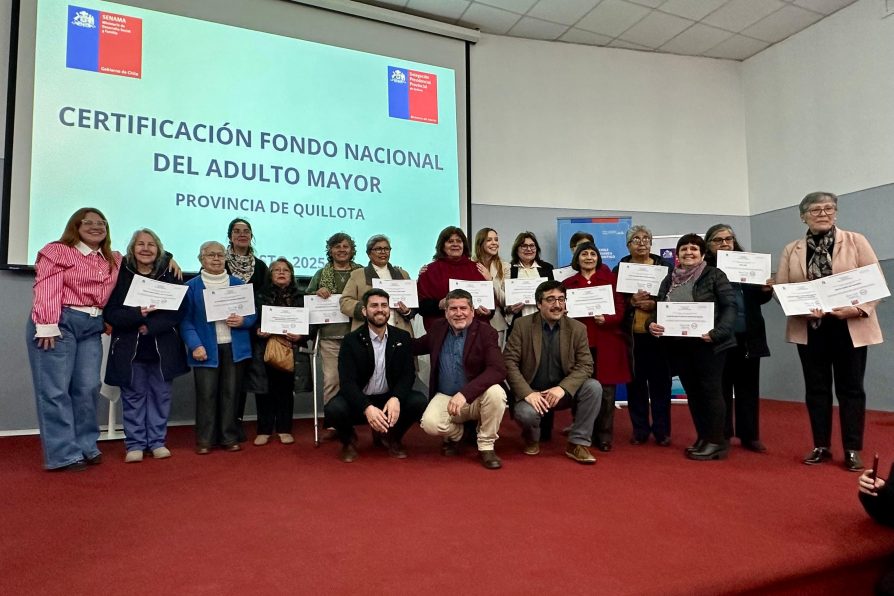 62 organizaciones de adultos mayores de la Provincia de Quillota se adjudicaron el Fondo de Proyectos Autogestionados de Senama